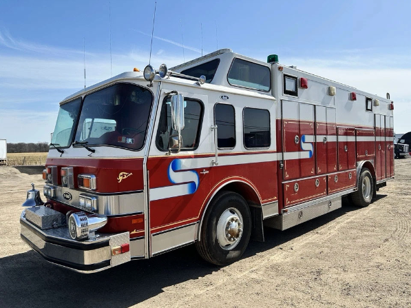 1990 E-ONE Hush Walk-In Command Heavy Rescue Detroit Diesel Fire Truck