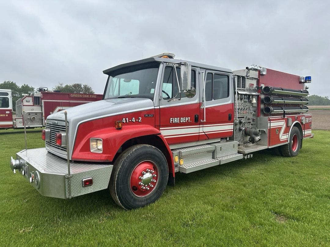 1996 Freightliner FL80 New Lexington Pumper Engine Fire Truck 1250/1250/40 Cummins