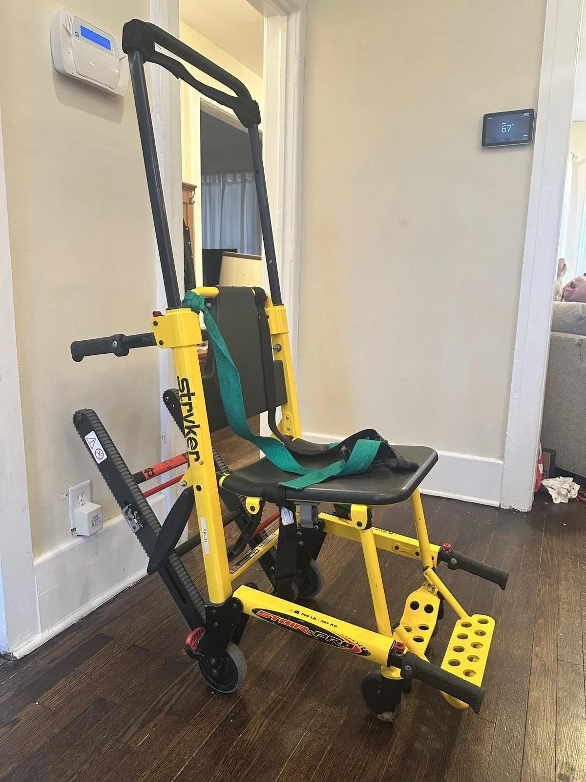 STRYKER 6252 Stair Chair Pro 500LB STAIR-PRO w/ Tracks - image 2