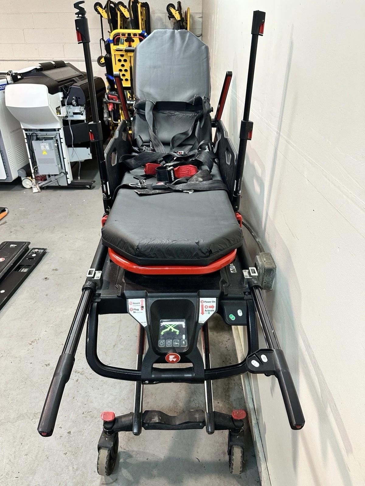 Ferno IN/X 700LB Power Stretcher Cot Gurney w/ Ferno F1 Ambulance Mount - image 7