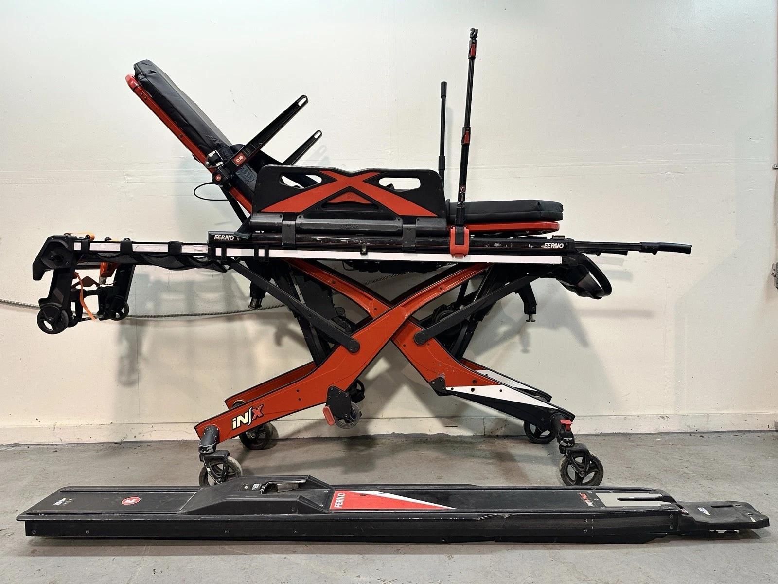 Ferno IN/X 700LB Power Stretcher Cot Gurney w/ Ferno F1 Ambulance Mount - image 1