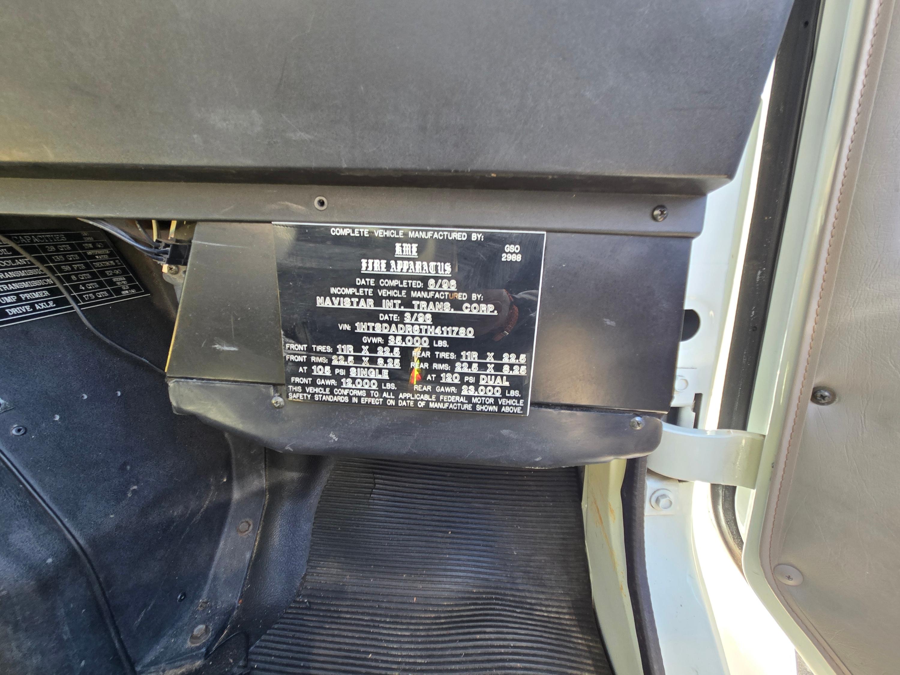 1996 KME Navistar Pumper - image 12