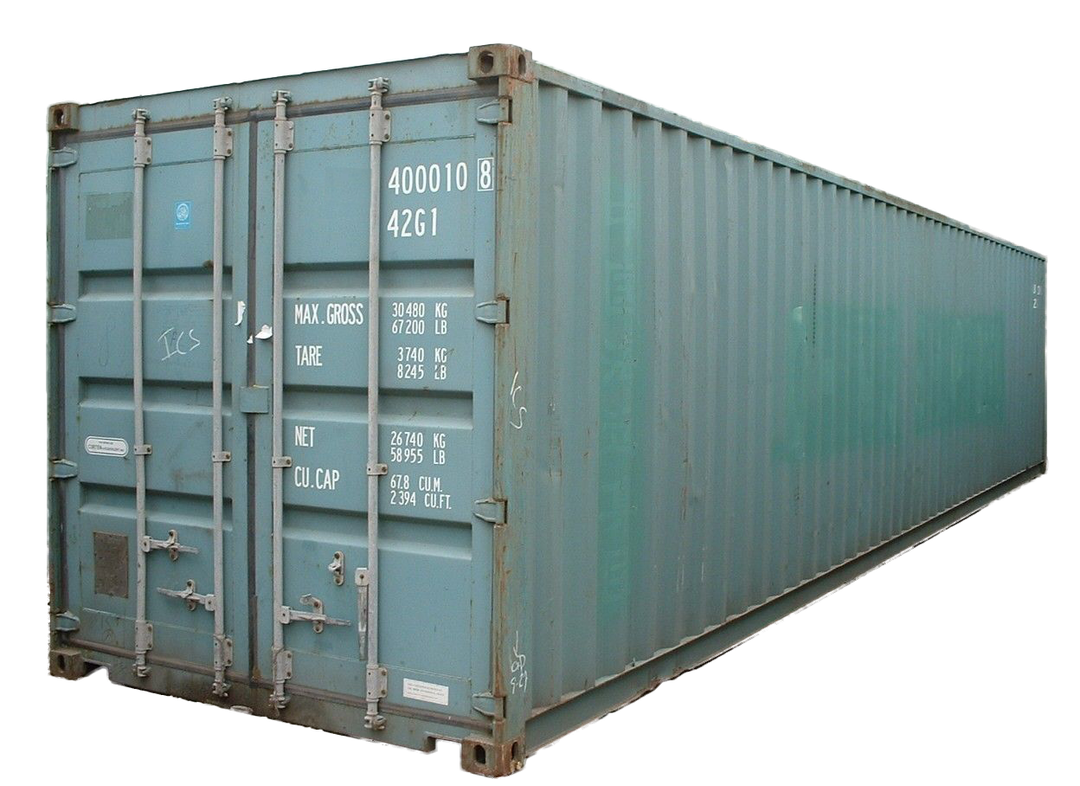 Barely used 40 ft shipping container