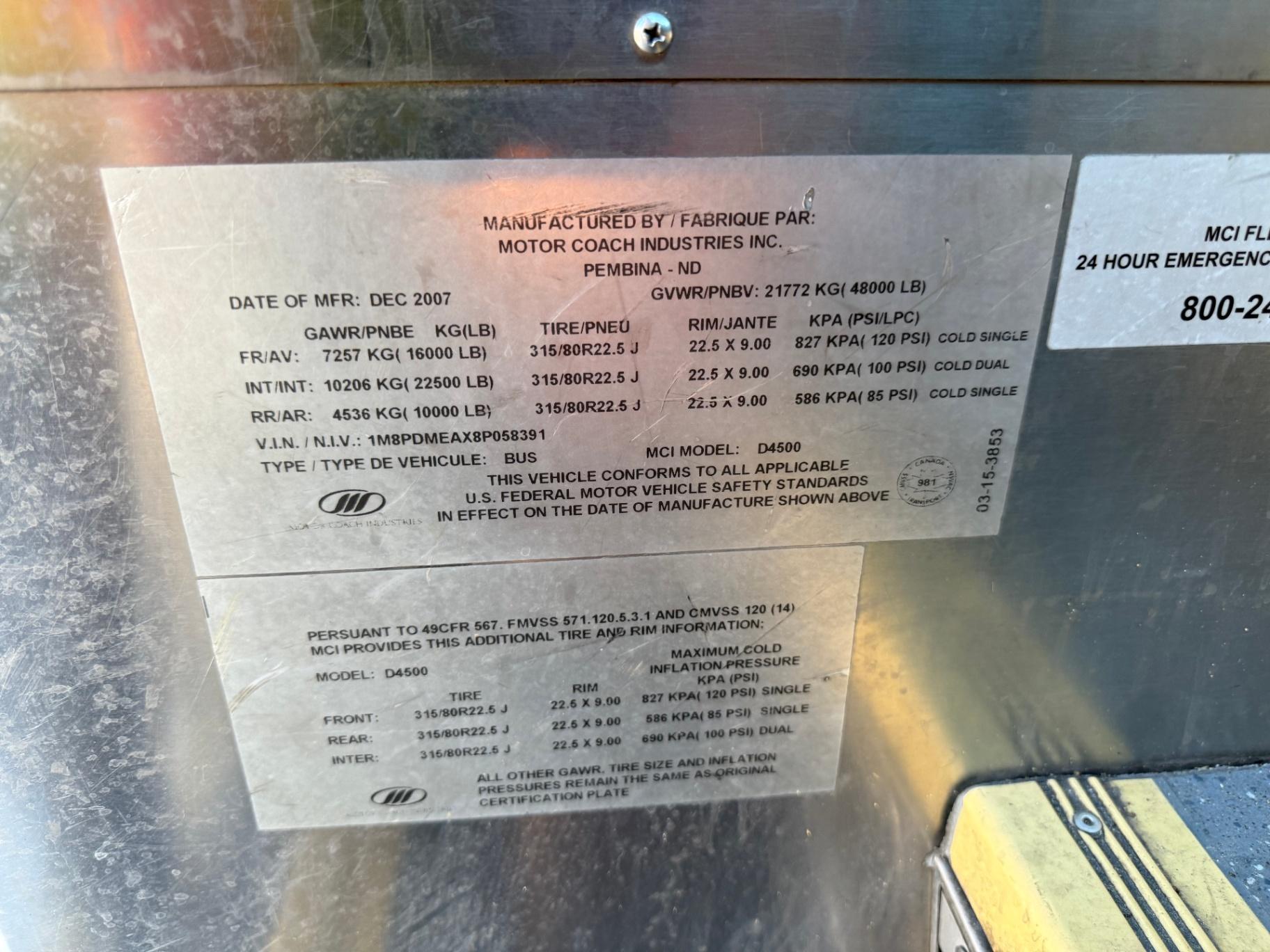 2008 Passenger Bus D4500 - 7009 - image 16