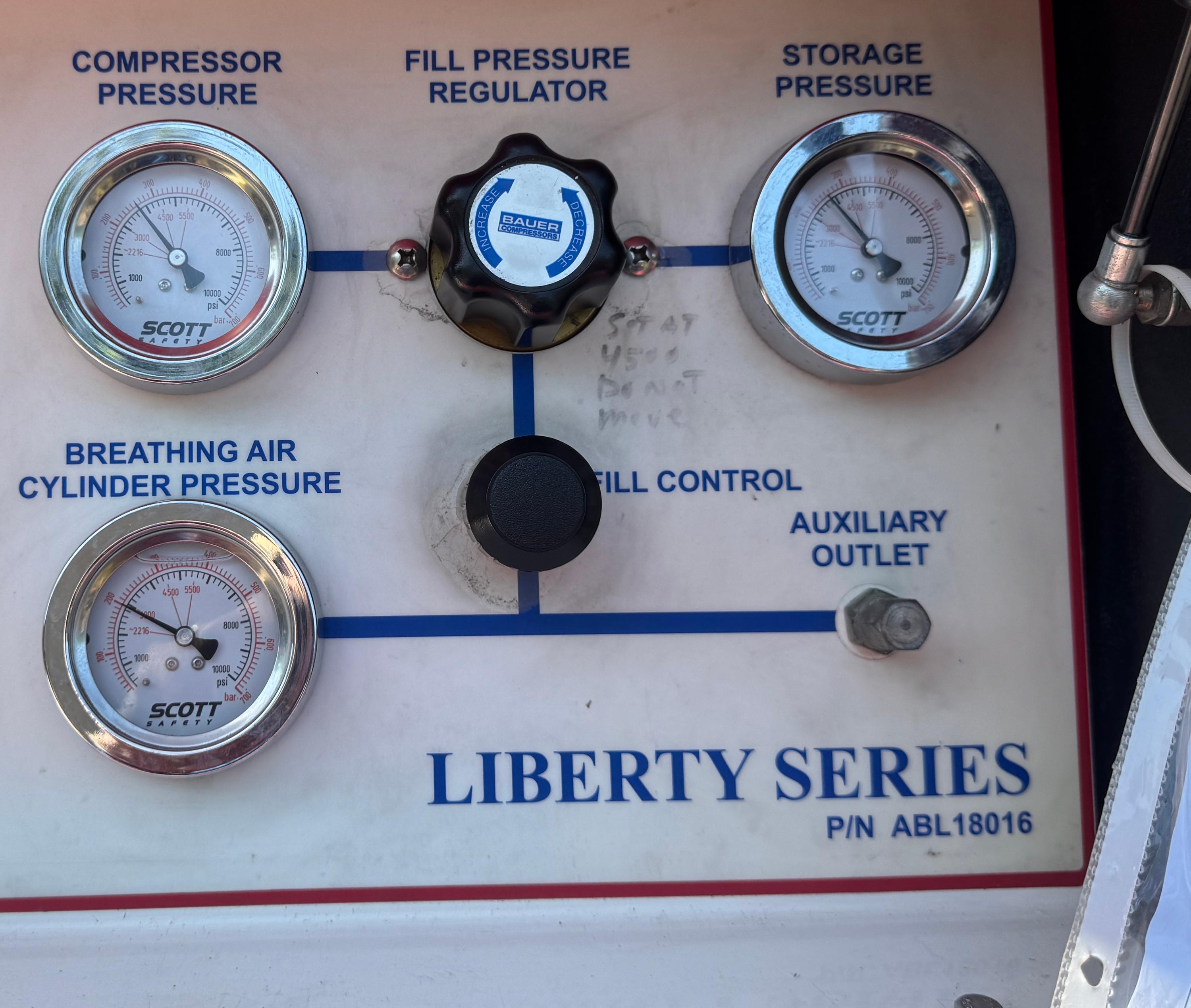 Scott Liberty 1 Portable SCBA (SCUBA) Breathing Air Compressor 25.5 cfm Rotary - image 3