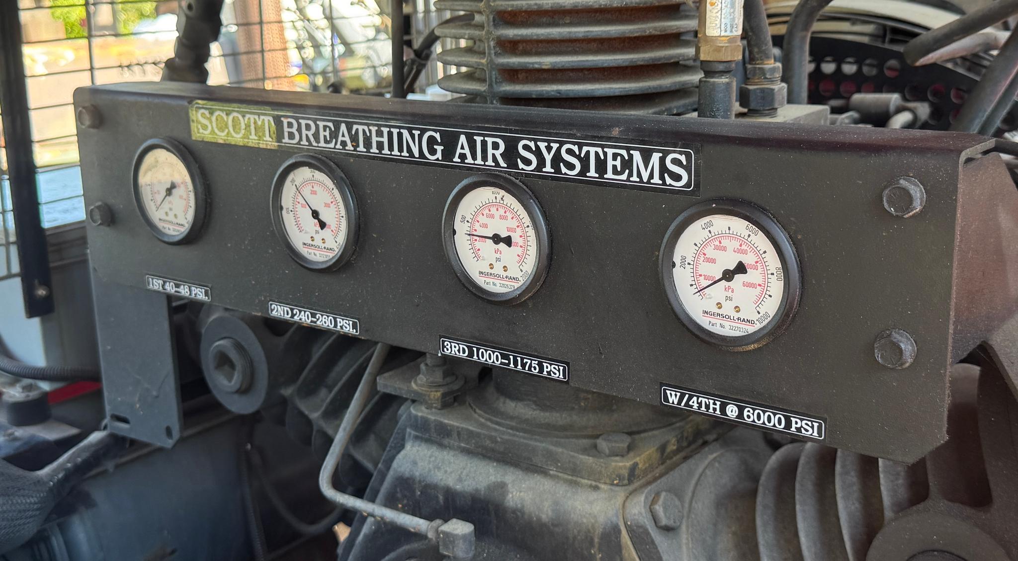 Scott Liberty 1 Portable SCBA (SCUBA) Breathing Air Compressor 25.5 cfm Rotary - image 2