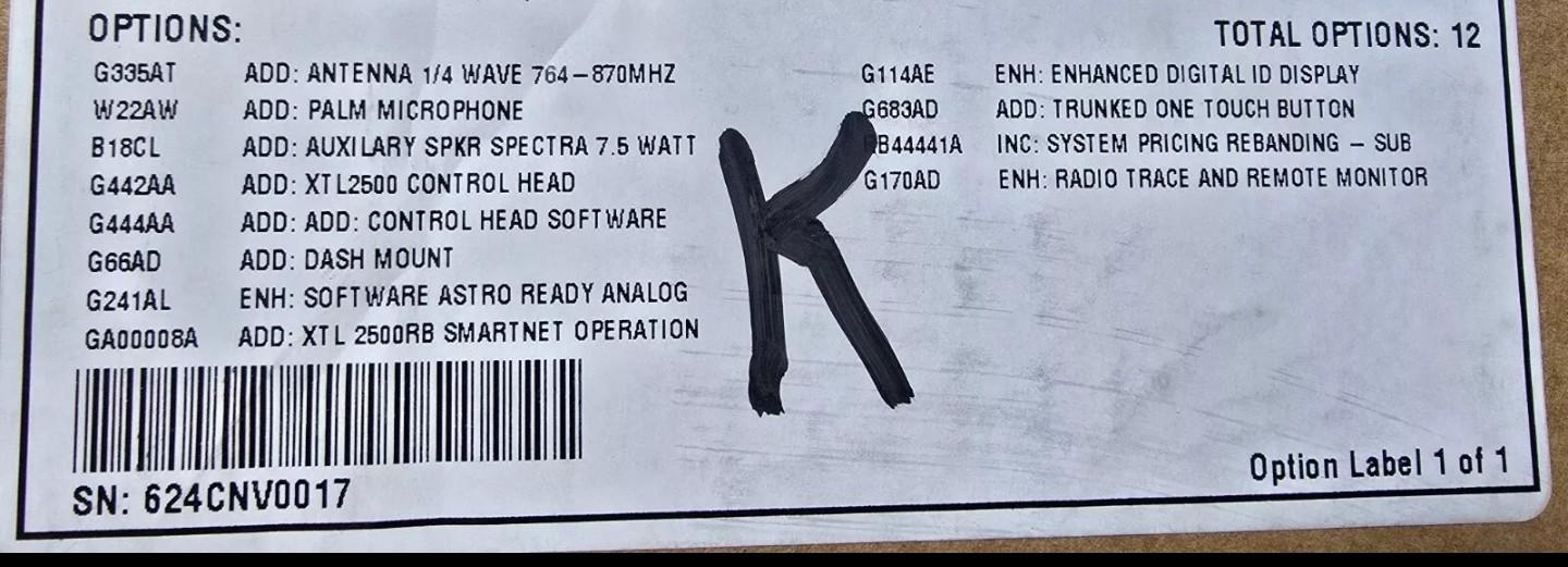 BRAND NEW TESTED WORKING XTL 2500 ORIGINAL PACKAGING - image 14