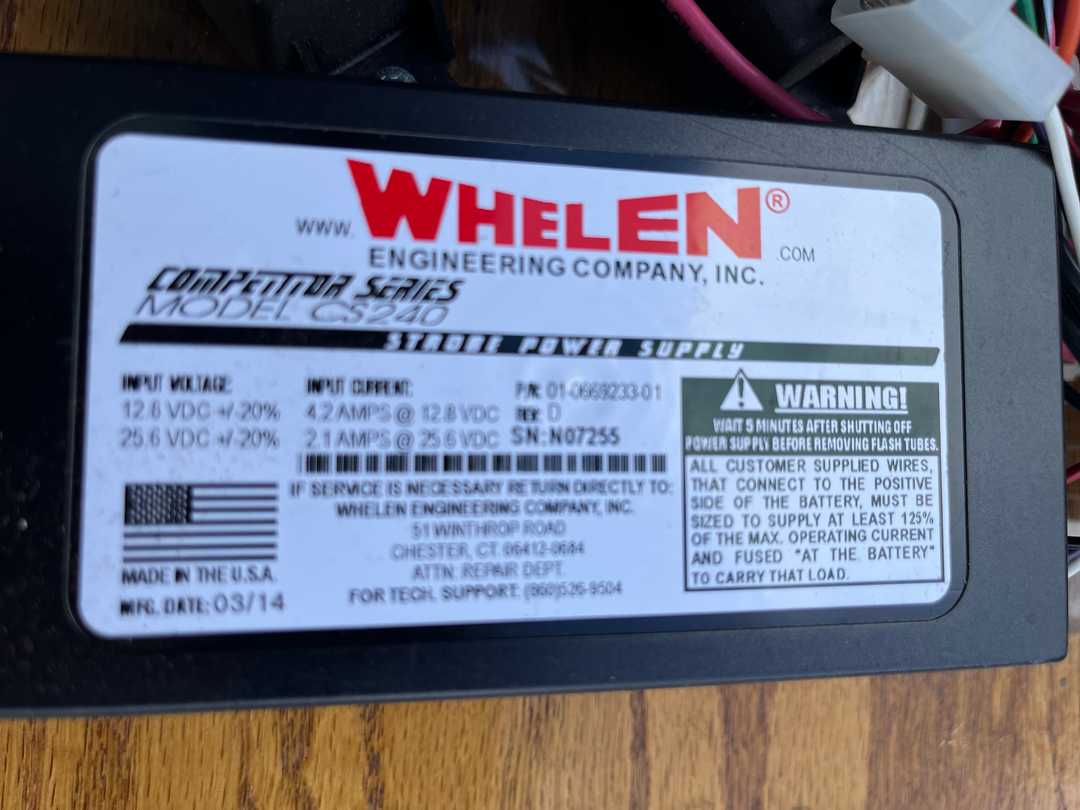 Down fitted  Fire Support equipment