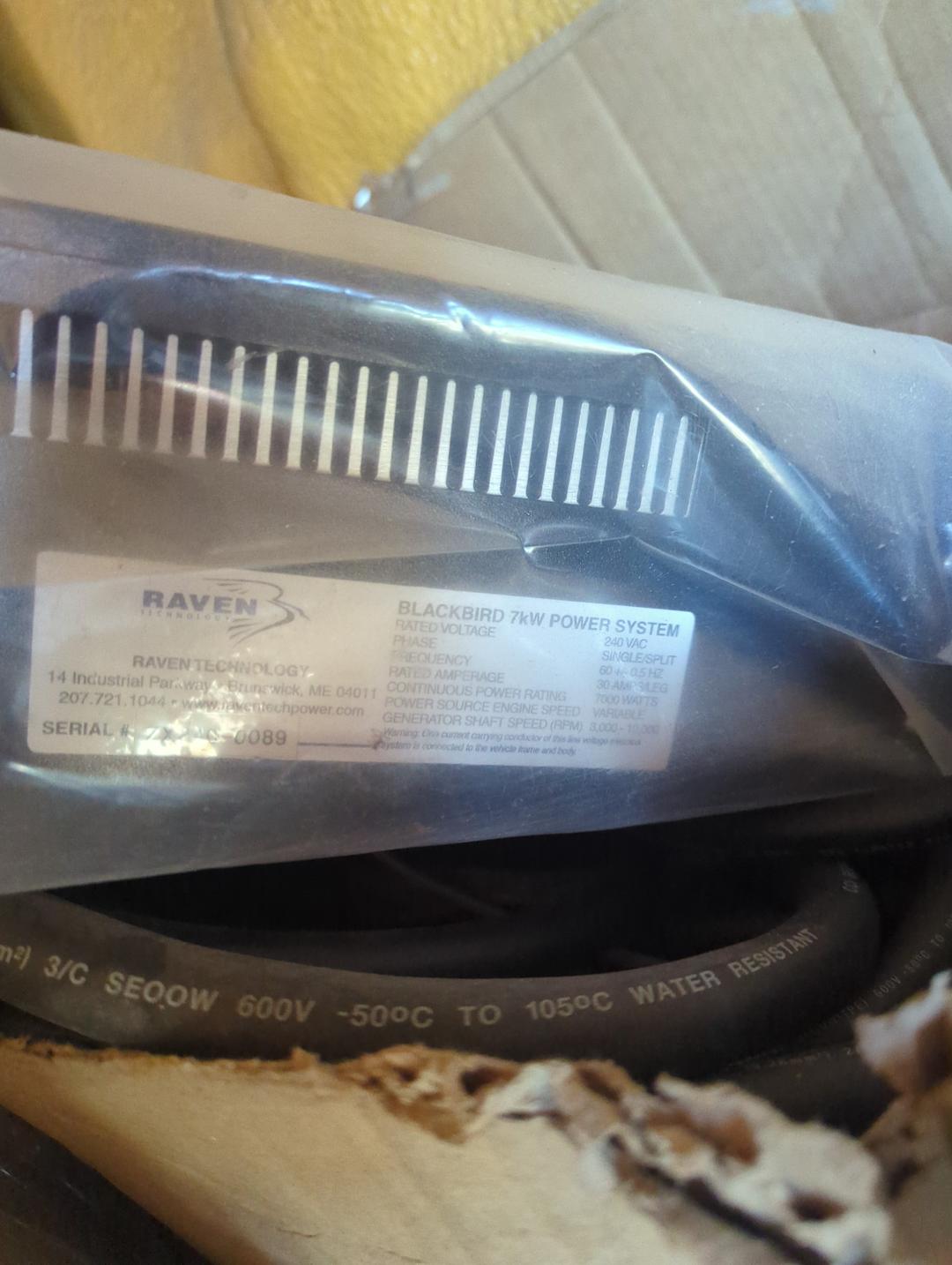 Raven Technologies 7KW generator 