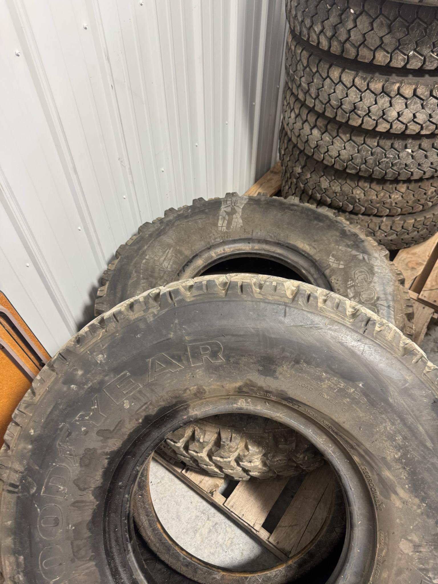 Two Goodyear MV/T 395/85R20s - image 1