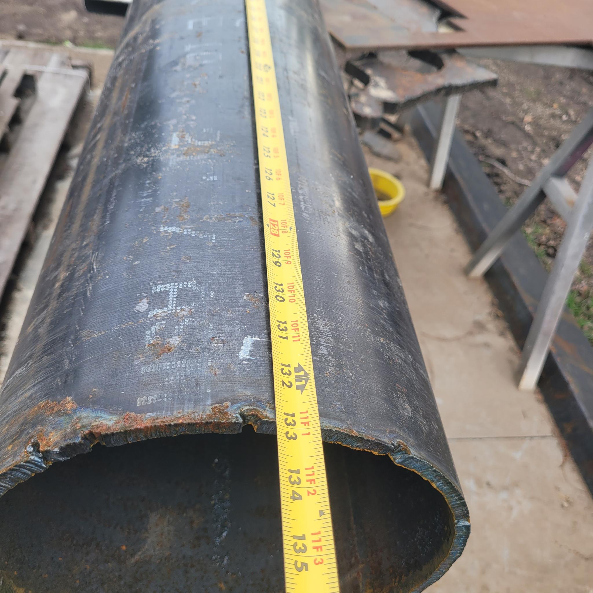 10" schedule 40 steel pipe 11' long - image 1