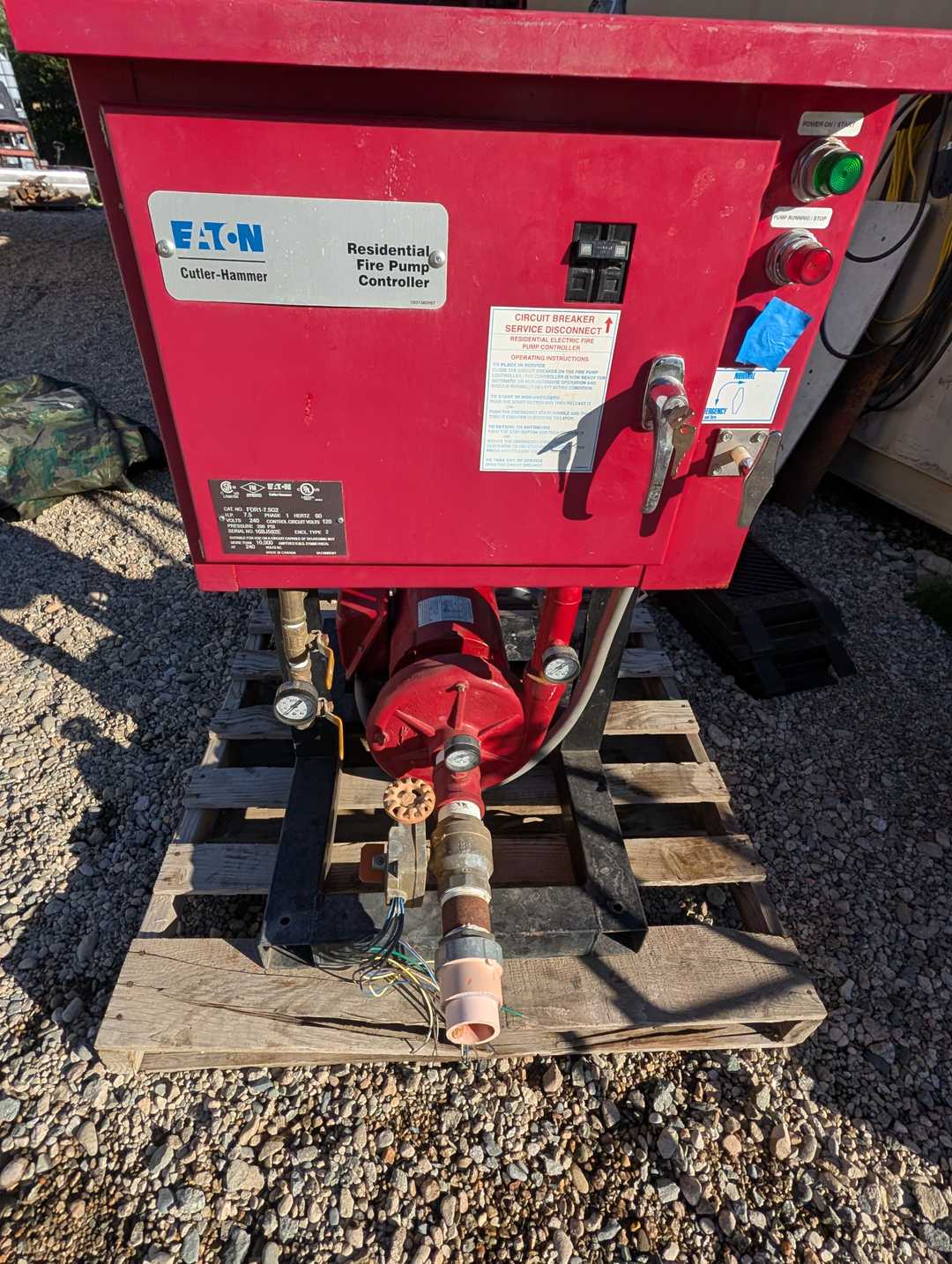 7.5 HP RESIDENTIAL FIRE SPRINKLER PUMP