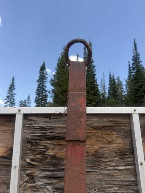 Red four wheel on mountain wagon/trailer — photo 8