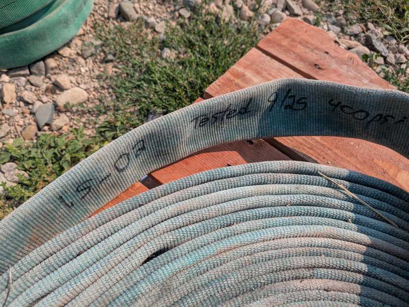 Two 1.5" snowmaking hoses with camlocks - tested to 400 psi — photo 3