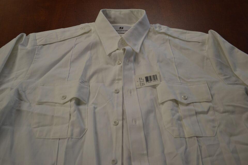 Horace Small Firefighter Uniform Shirt White Long Sleeve 2XL