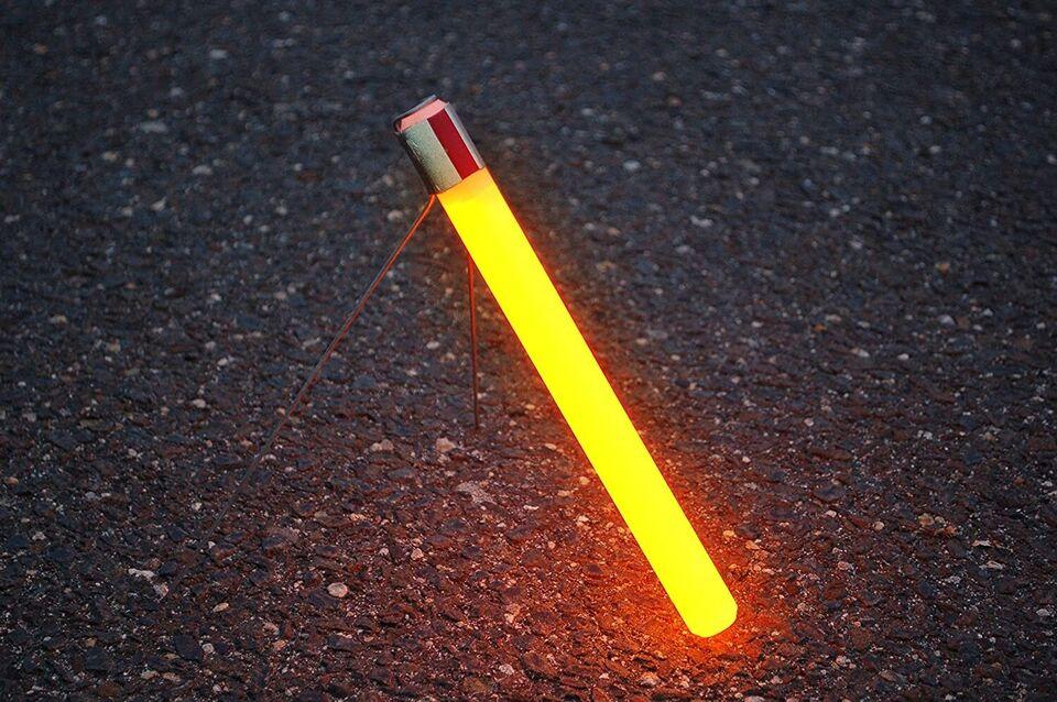Flare Alternative -Cyalume Light Technology (Orange) 8 Inches (PACK OF 10)