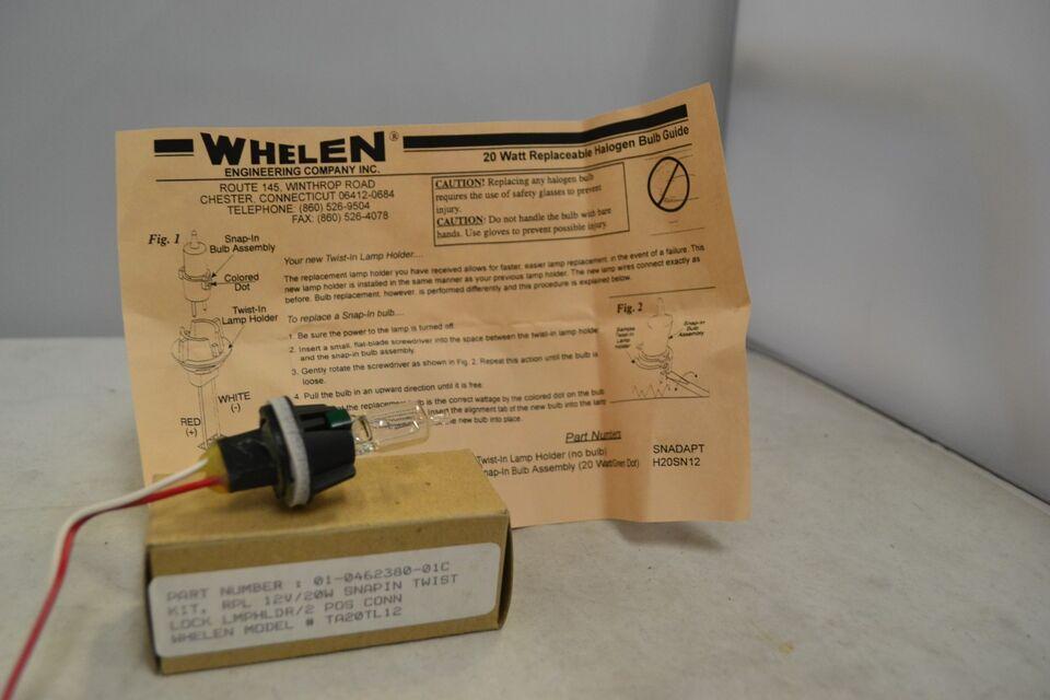 Whelen Halogen Replacement Assembly 12V/20W TA20TL12
