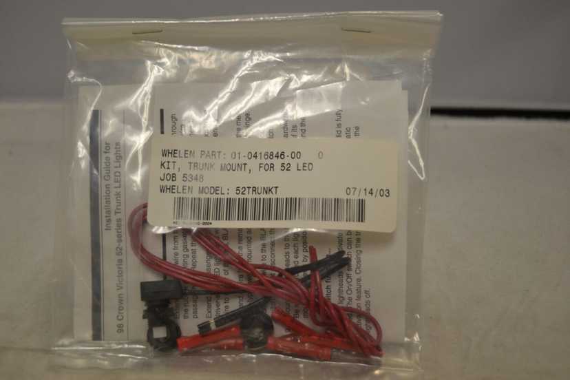 Whelen 52 LED Trunk Mount Kit 52TRUNKT — photo 2