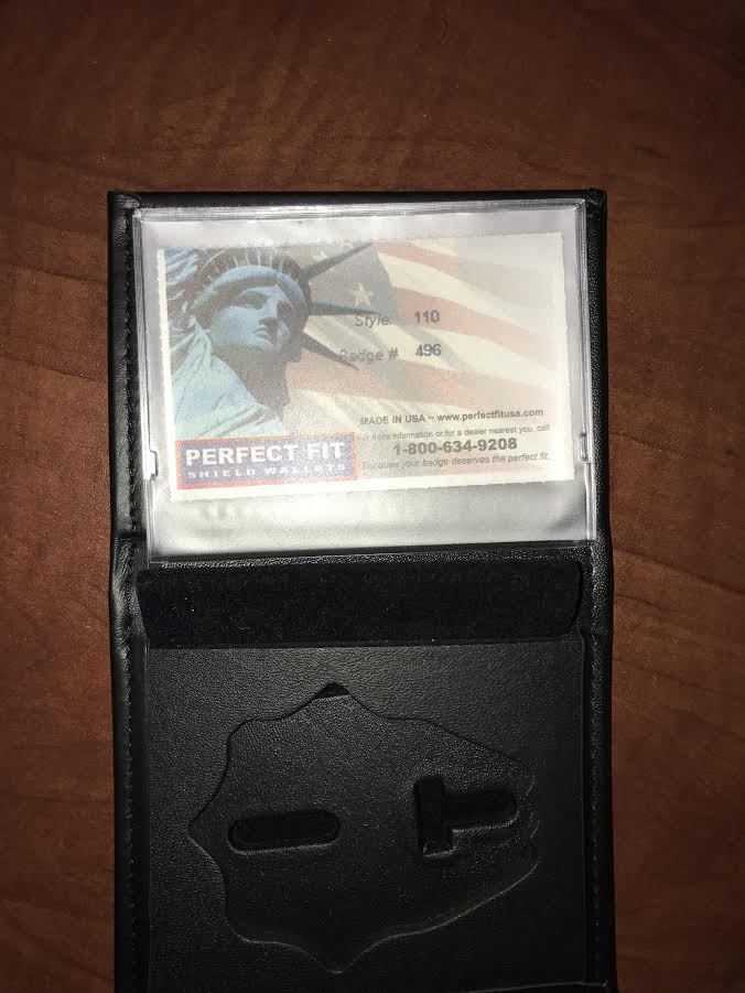 Fire Department Firefighter Perfect Fit Badge Wallet Style 110 Cut 496