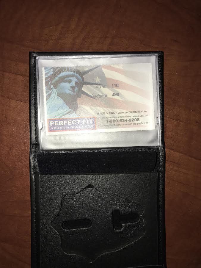 Fire Department Firefighter Perfect Fit Badge Wallet Style 110 Cut 496