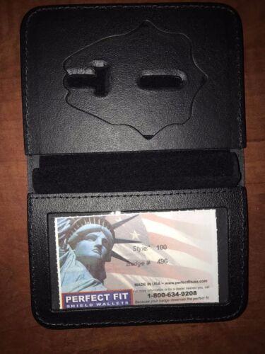 Fire Department Firefighter Perfect Fit Badge Wallet Style 100 Cut 496 - image 1