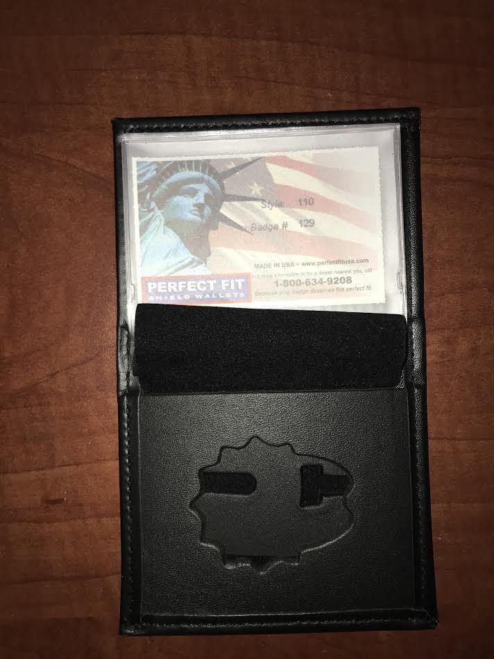 Fire Department Firefighter Perfect Fit Badge Wallet Style 110 Cut 129 - image 1