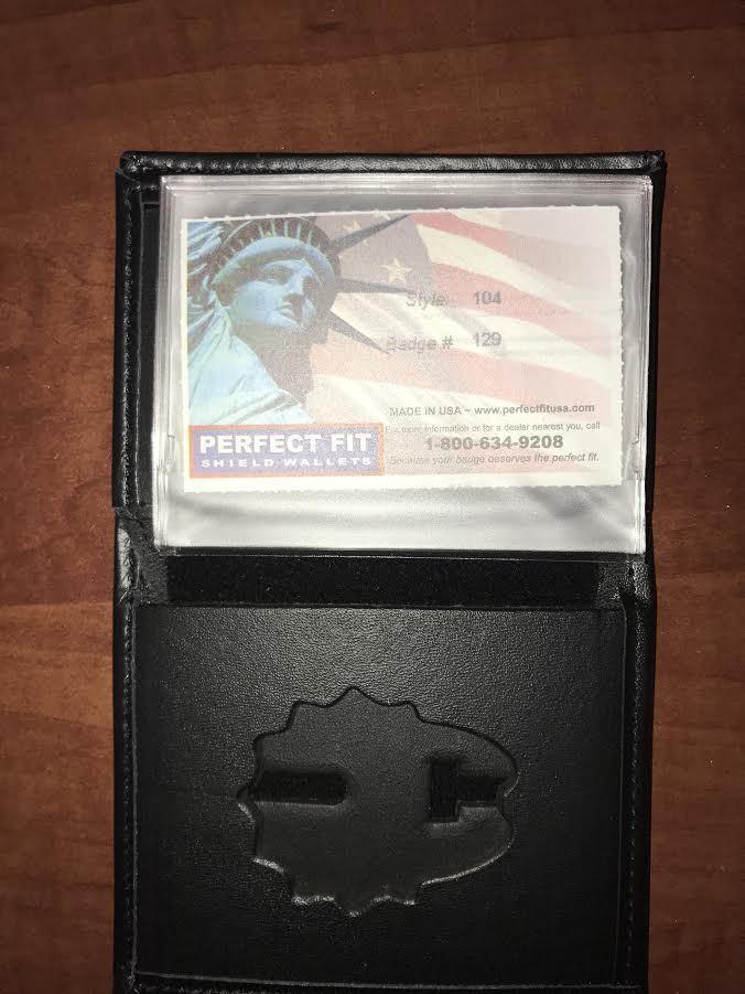 Fire Department Firefighter Perfect Fit Badge Wallet Style 104 Cut 129 - image 1