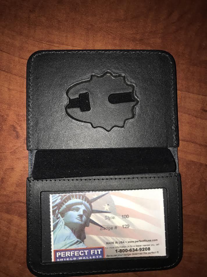 Fire Department Firefighter Perfect Fit Badge Wallet Style 100 Cut 129 - image 1