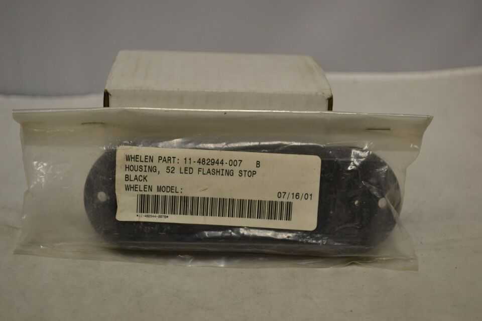 Whelen 52 Series LED Flashing Stop Black Housing