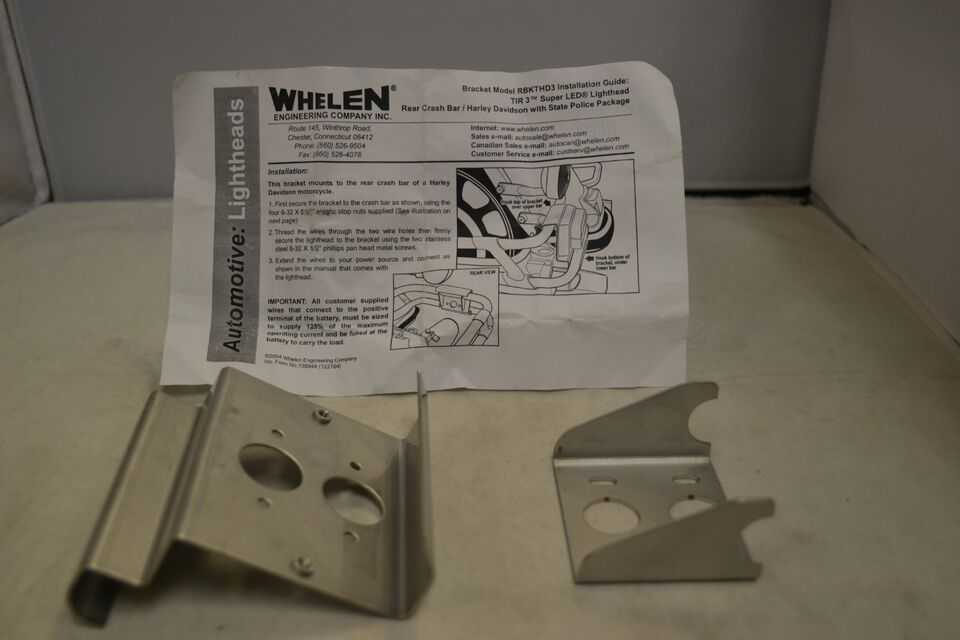 Whelen TIR3 Super LED Lighthead Bracket Motorcycle RBKTHD3