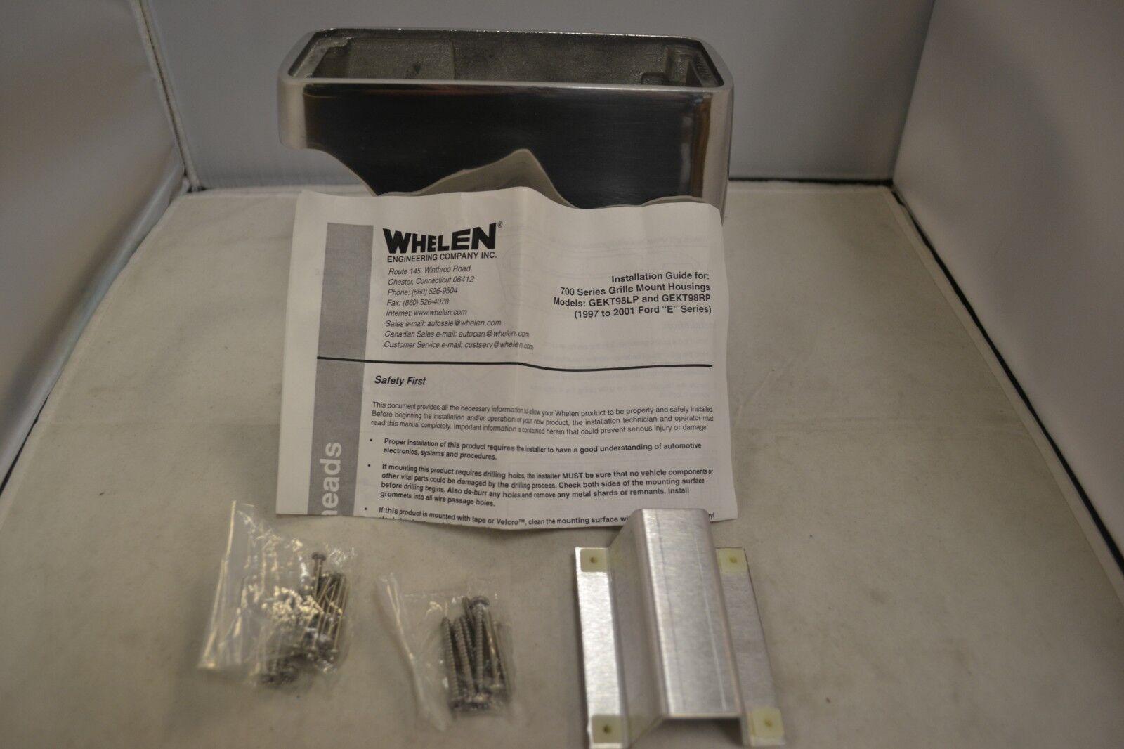 Whelen 700 Series Grille Mount Housing Kit (Passenger, Polished) Ford "E" Series - image 1