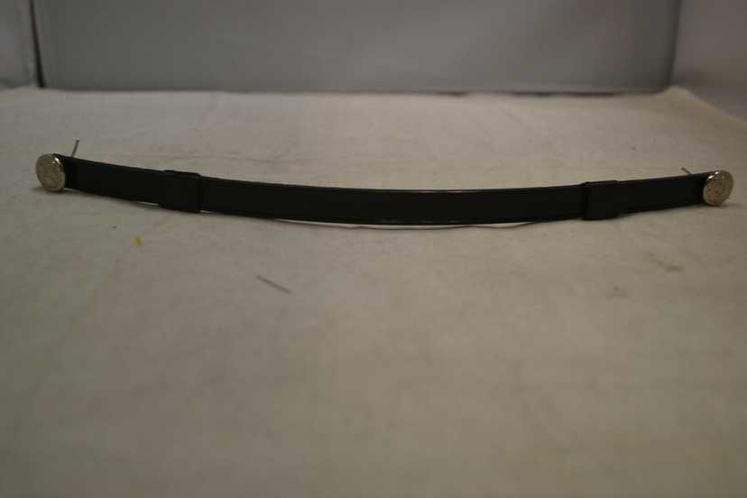 Black Plastic Cap Strap - w/ "Silver" F.D. Buttons for Firefighters Bell Cap