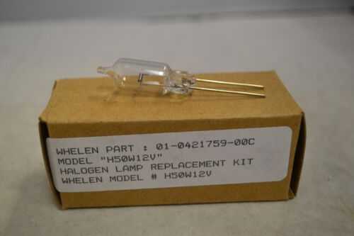 Whelen Halogen Lamp Replacement Kit H50W12V