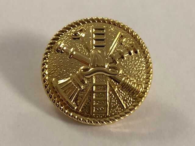 Smith & Warren raised Fire Scramble Seal collar insignia-C196-NEW