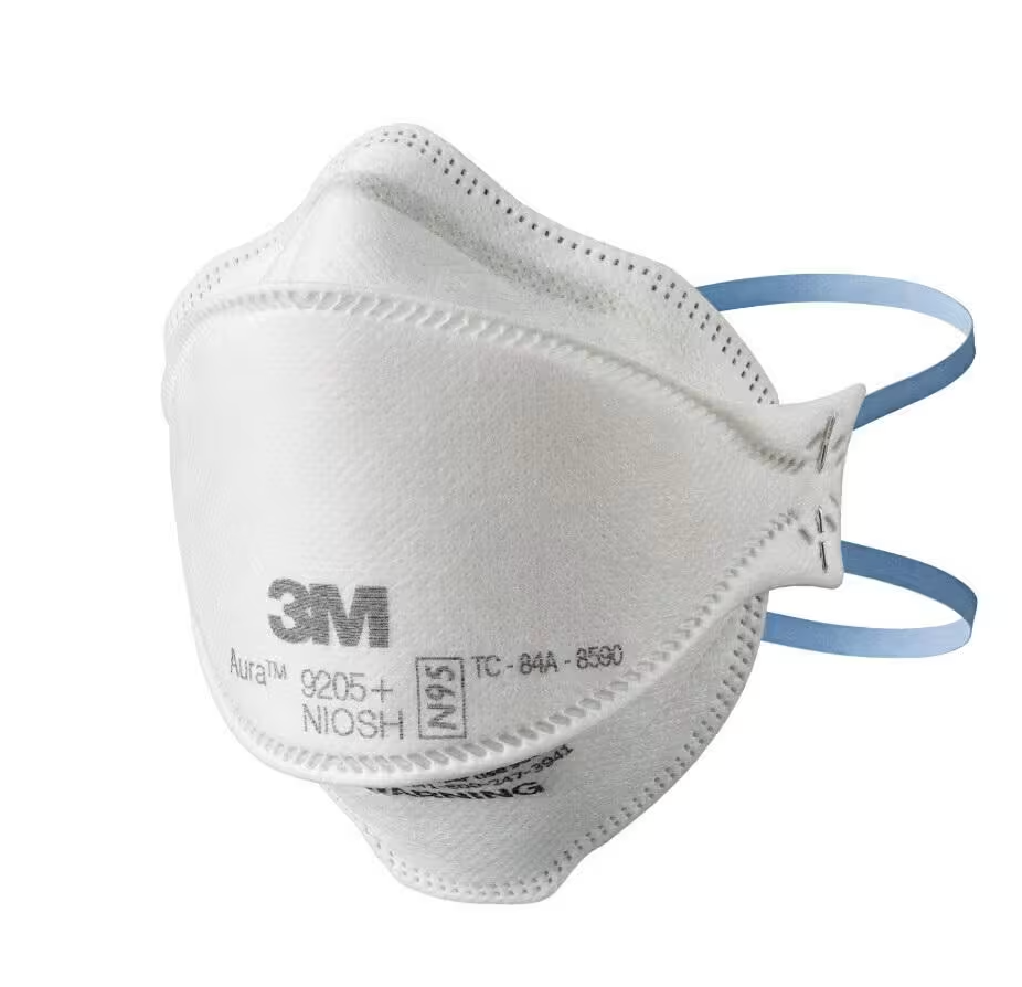 3M 9205+ AURA N95 NIOSH Approved Particulate Respirator Mask Face Masks USA MADE
