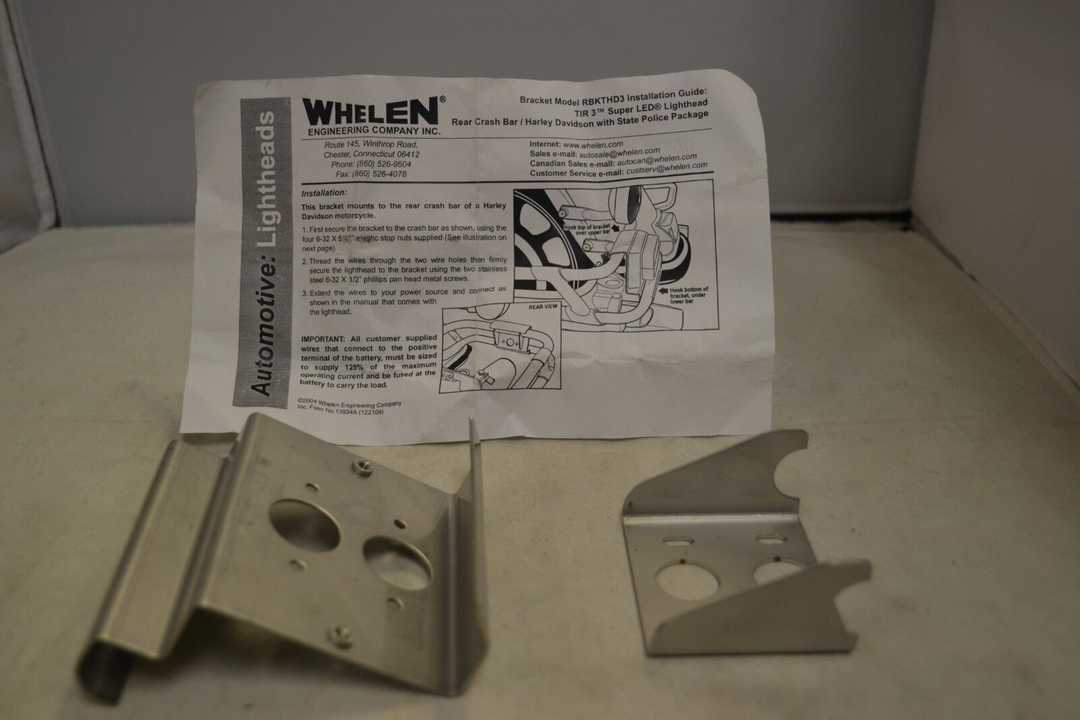 Whelen TIR3 Super LED Lighthead Bracket Motorcycle RBKTHD3