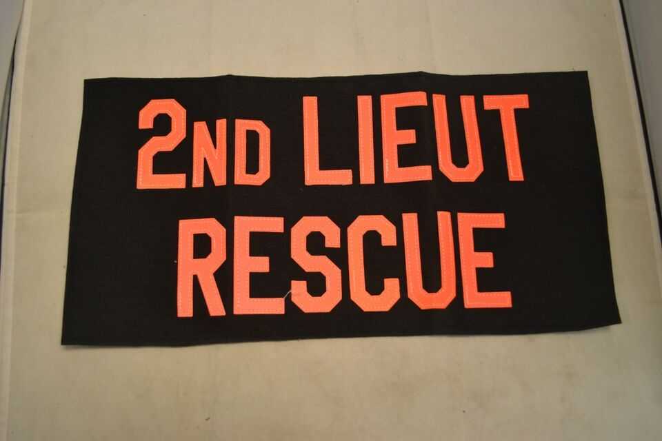 GLOBE Second Lieutenant Rescue Sew-on Patch