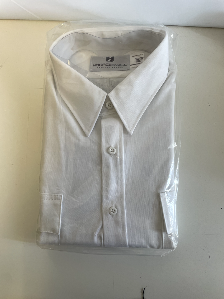 Horacesmall White Buttoned Collared Shirt XXL