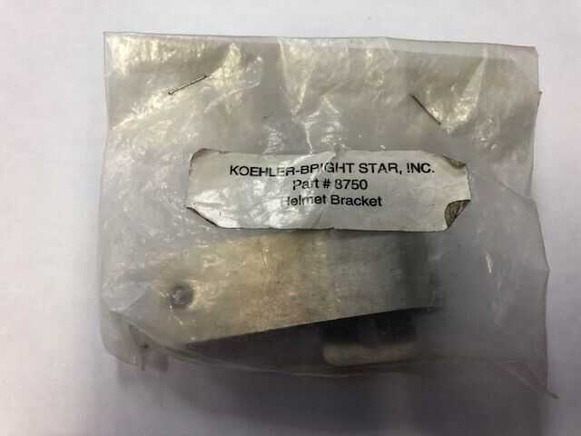 KOEHLER-BRIGHT STAR INC. Helmet Bracket Part No. 8750