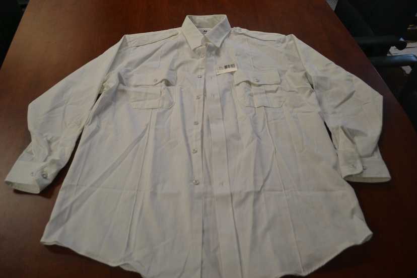 Horace Small Firefighter Uniform Shirt White Long Sleeve L