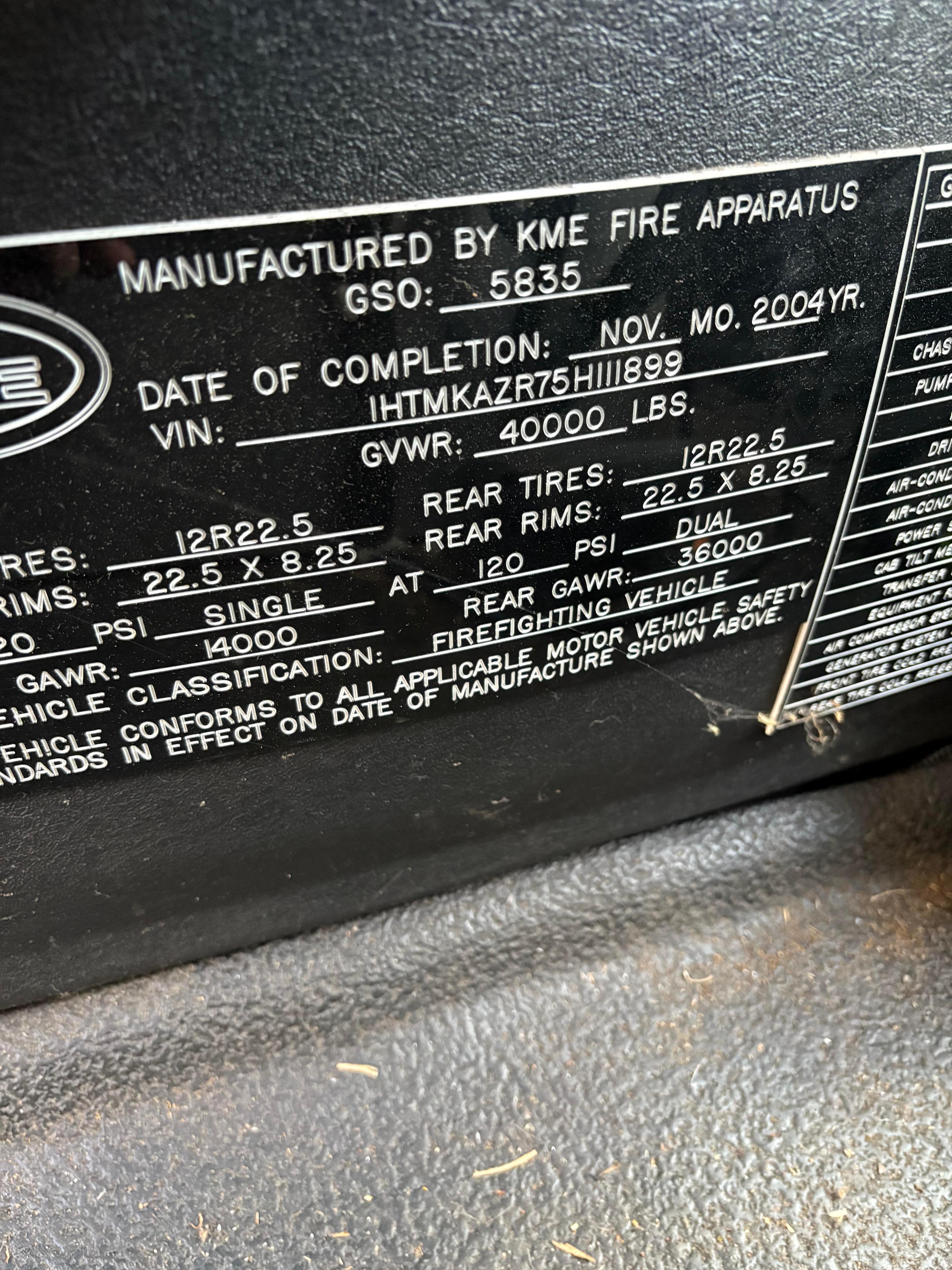 2004 KME International Pumper - image 27