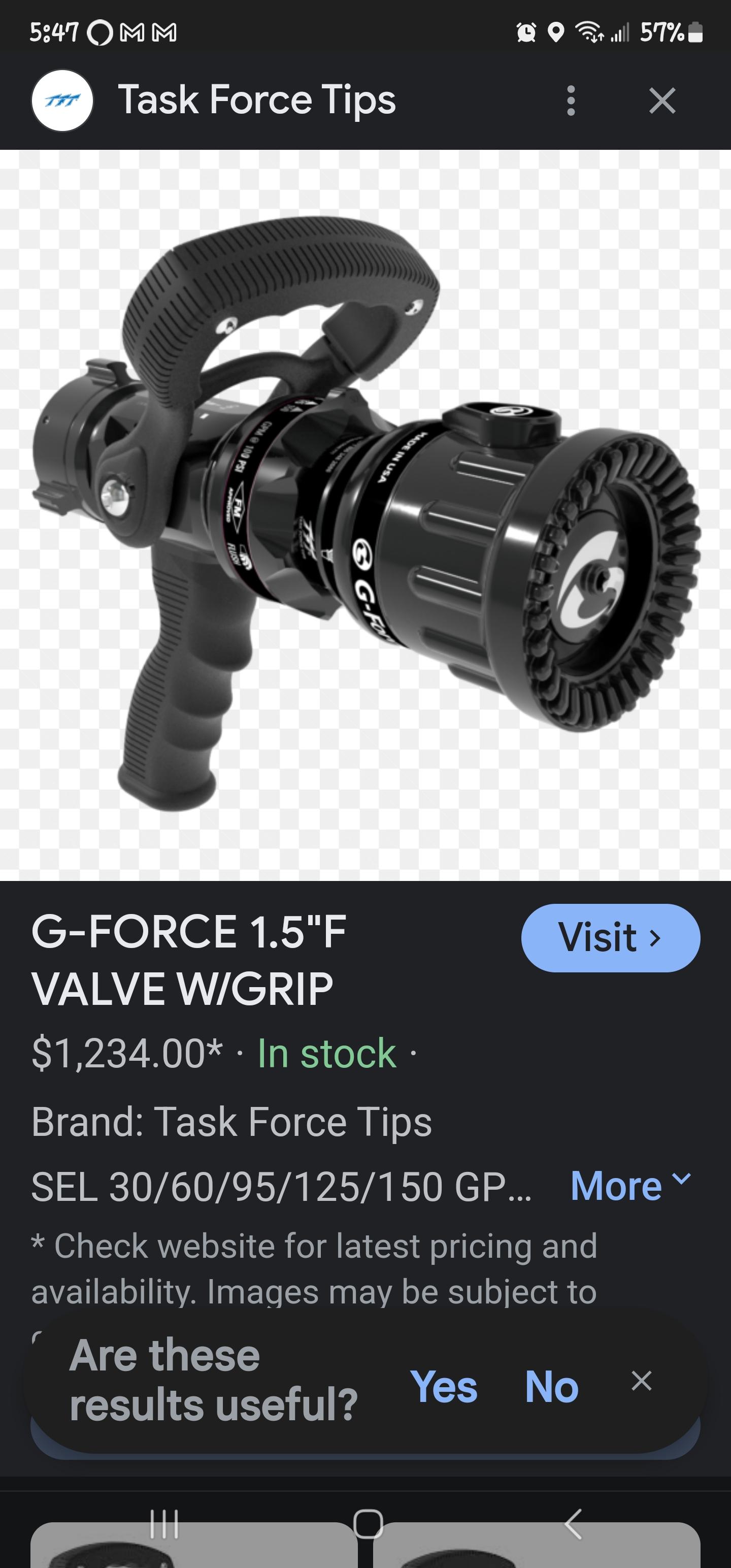 Used G- Force selectable Nozzle - image 2