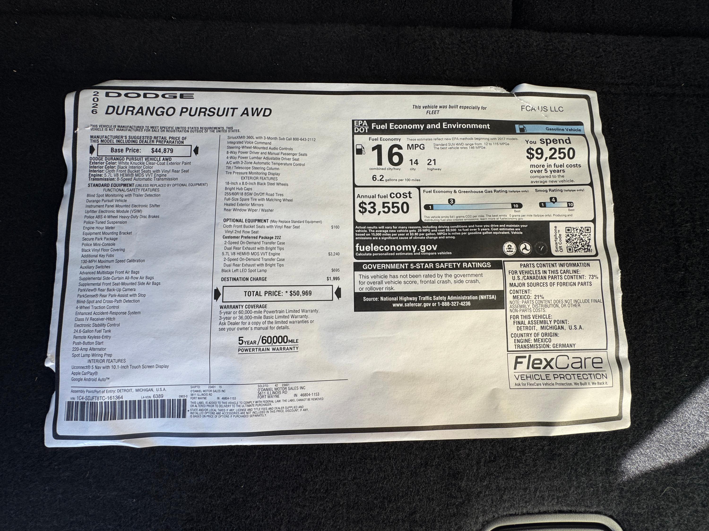 2026 Dodge Durango 4x4 Command Unit - image 32