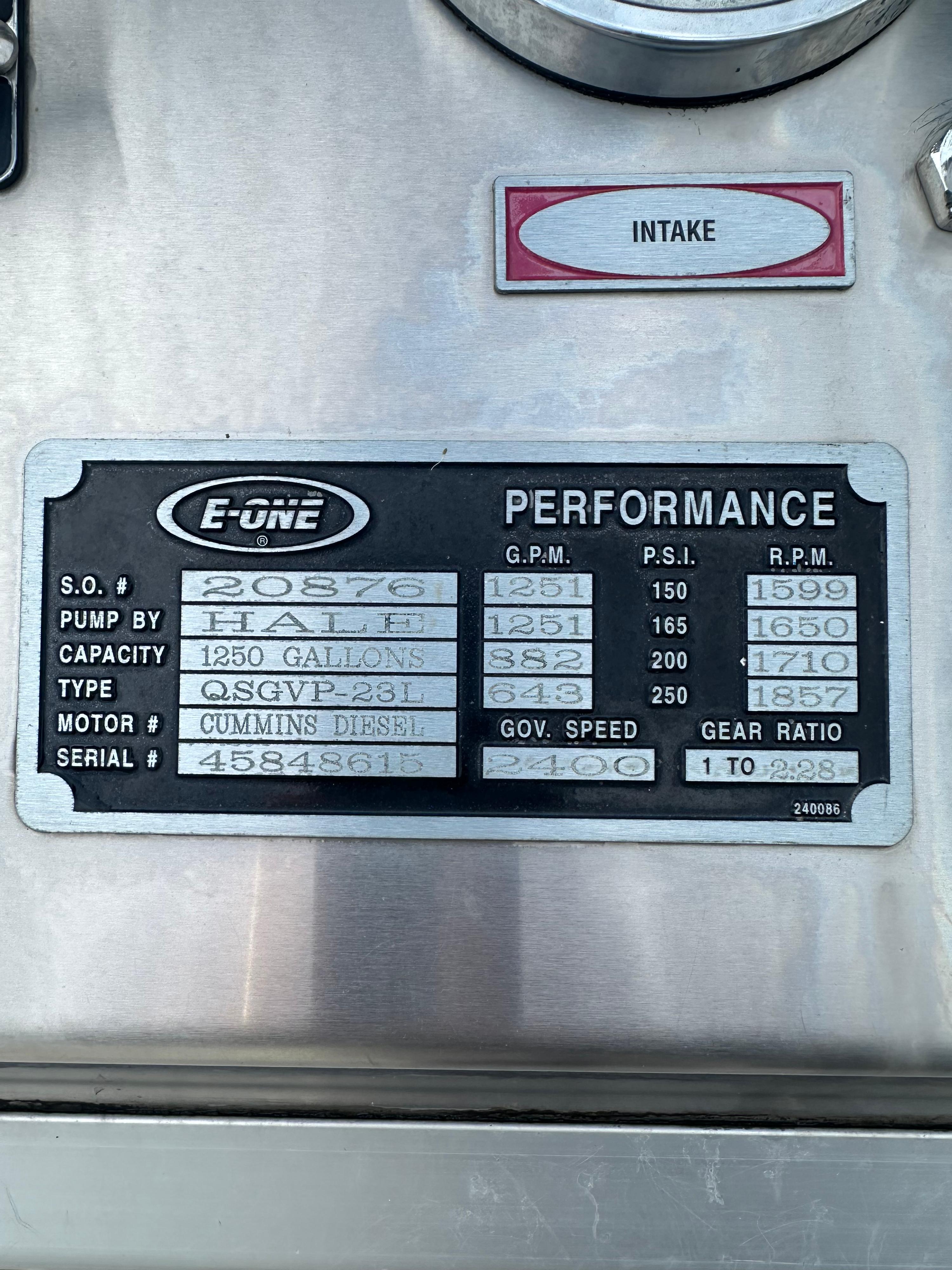 2000 E-One Freightliner Pumper Tanker - image 38
