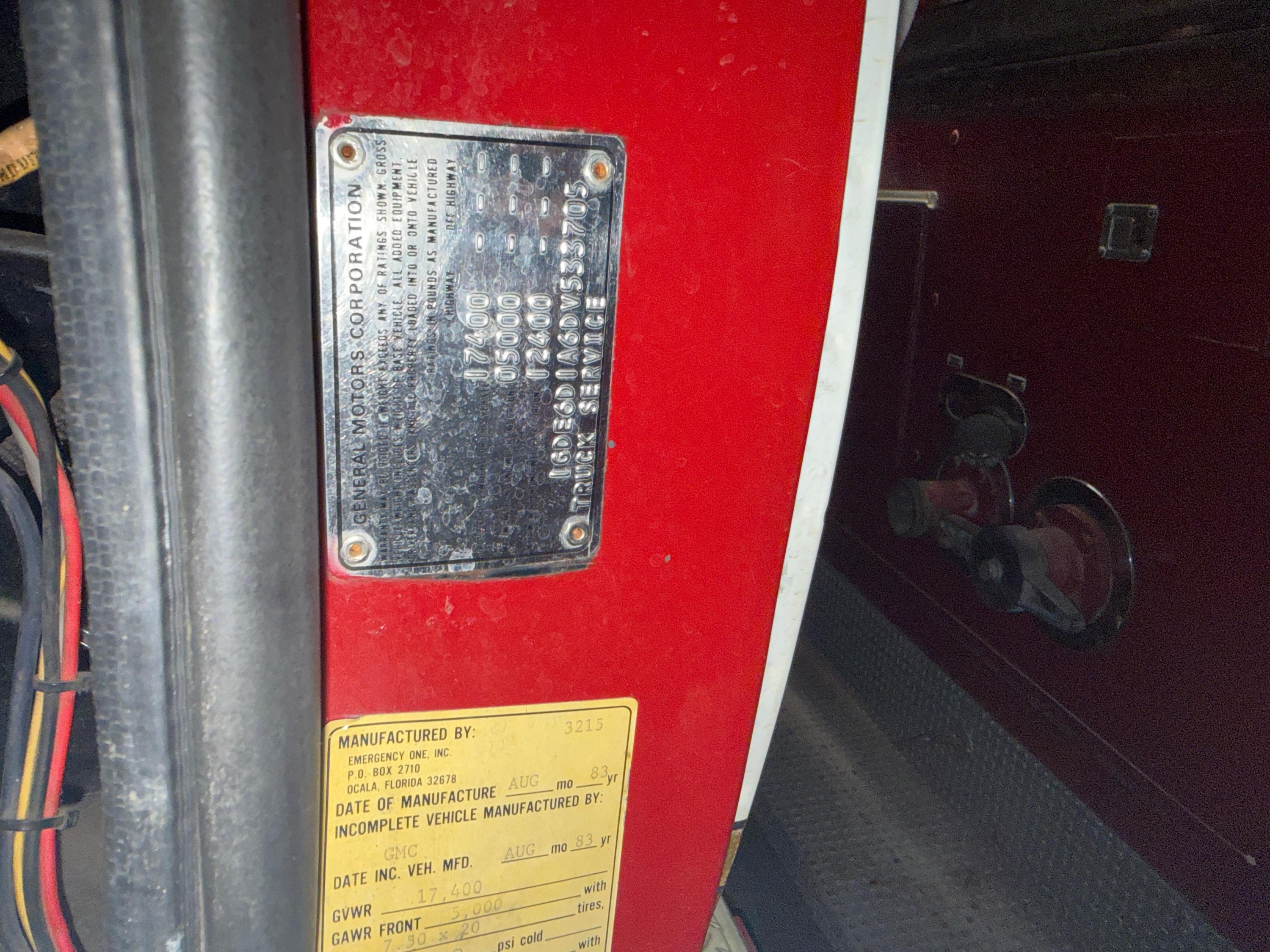 1983 E-One Pumper - image 19