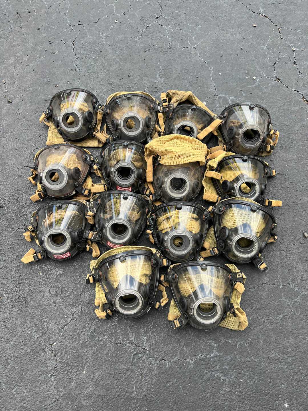 Scott SCBA masks (lot of 13)
