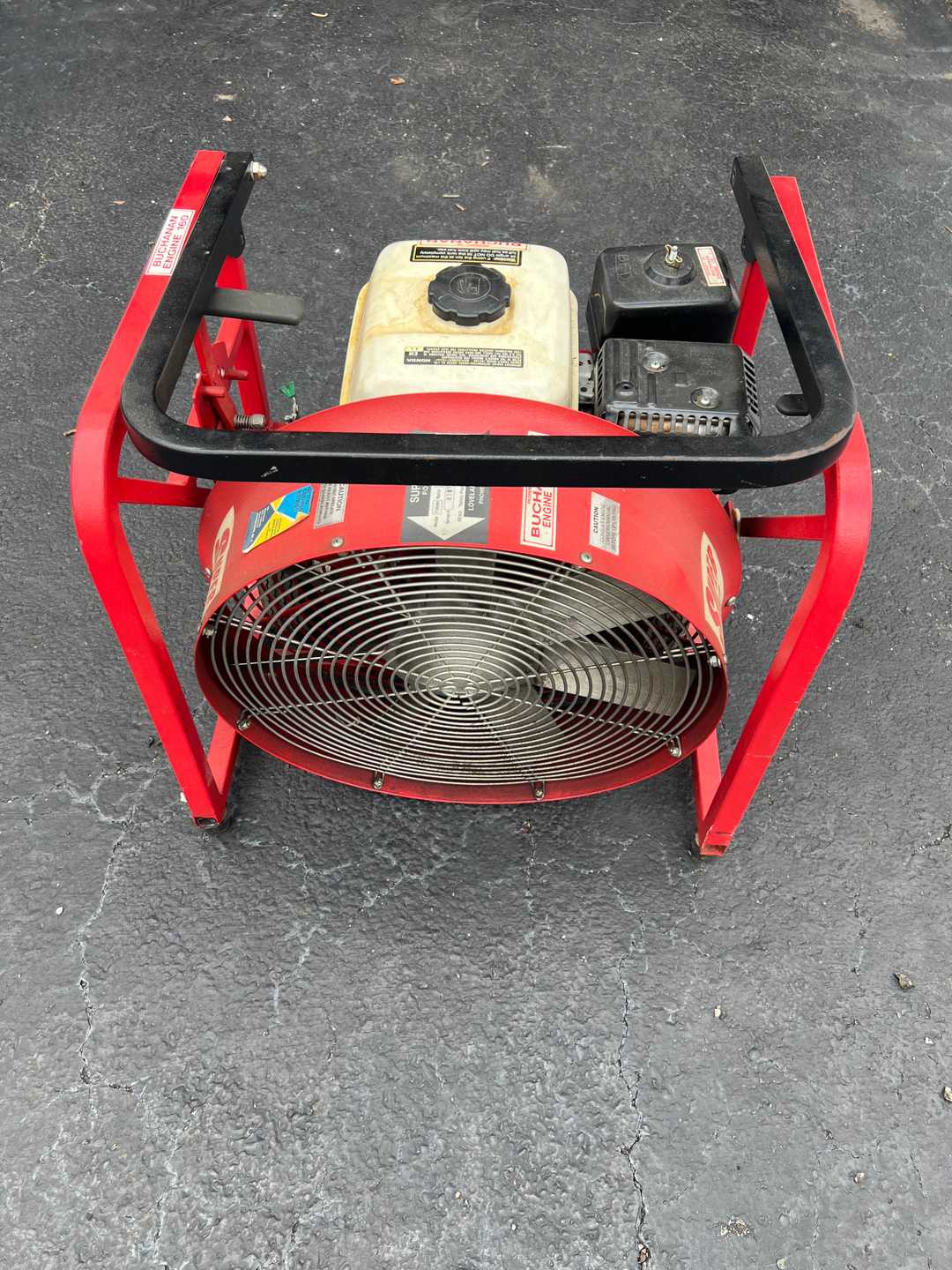 Super Vac Gas Powered Fan