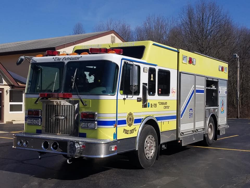 Spartan Heavy Rescue with Command Center and Light Tower