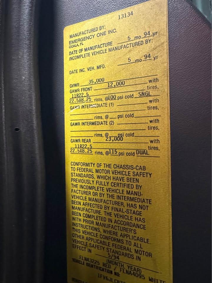 1994 Freightliner E-One Engine 1500/1000 - image 18