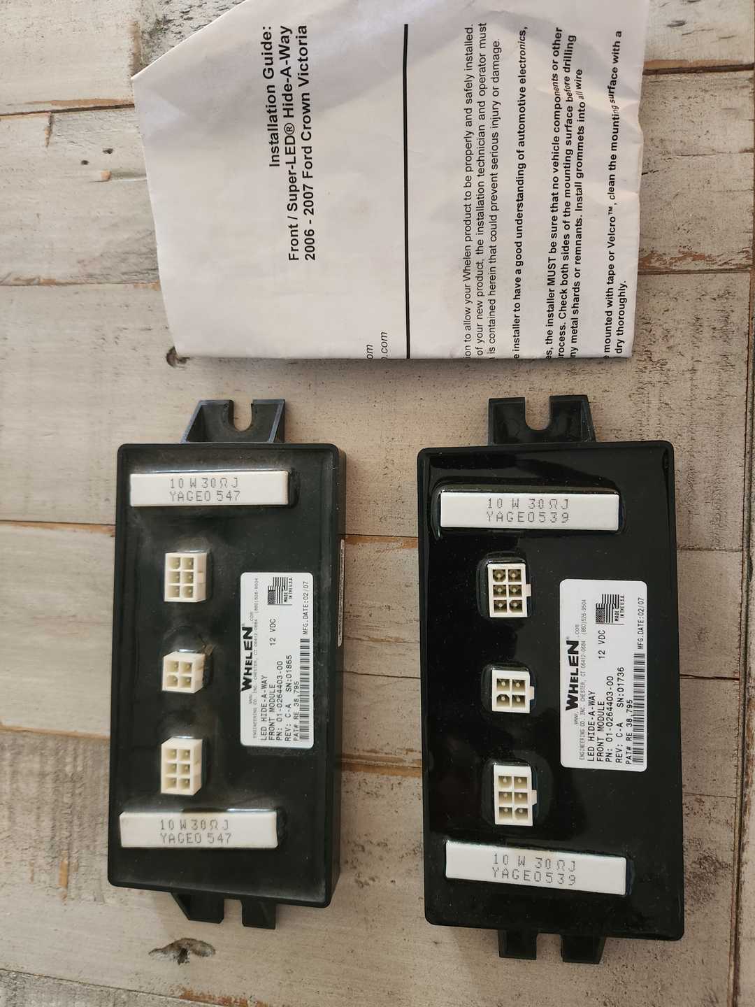 Whelen led flasher lot of 2